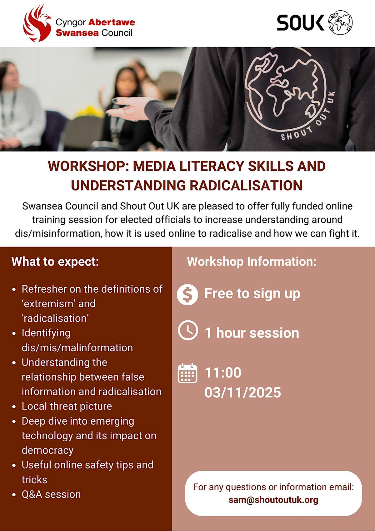 Swansea Professionals & Community: Extremism and Radicalisation Training, 25 November | Event in Swansea