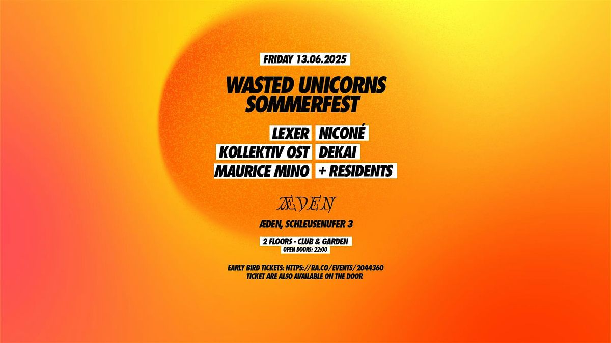 Wasted Unicorns Sommerfest, 13 June | Event in Berlin | AllEvents