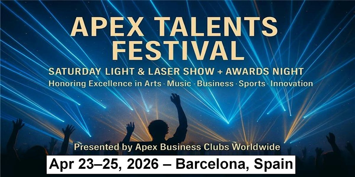 Saturday – The Apex Awards Gala Night in Barcelona, Spain, 23 April | Event in Caldes de Malavella | AllEvents