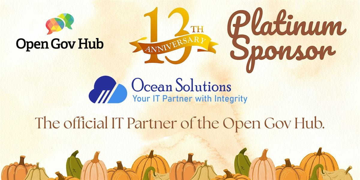 13th Anniversary Celebration  of the Open Gov Hub, 17 October | Event in Washington | AllEvents