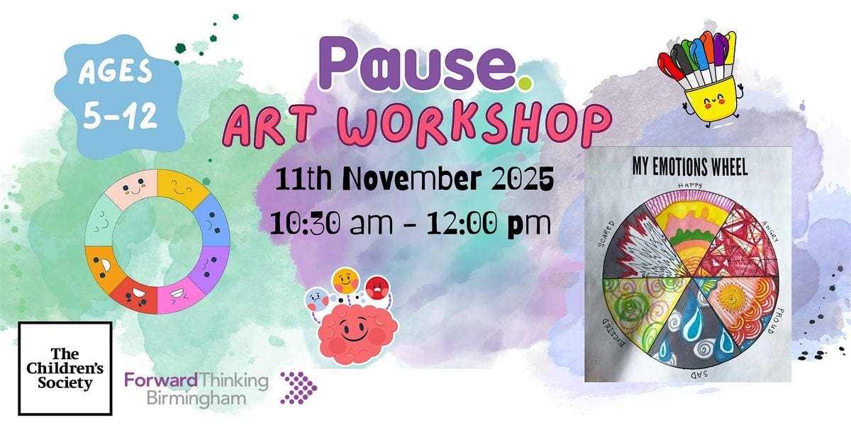 Create Your Own Emotions Wheel (For Under 12s), 1 November | Event in Birmingham | AllEvents