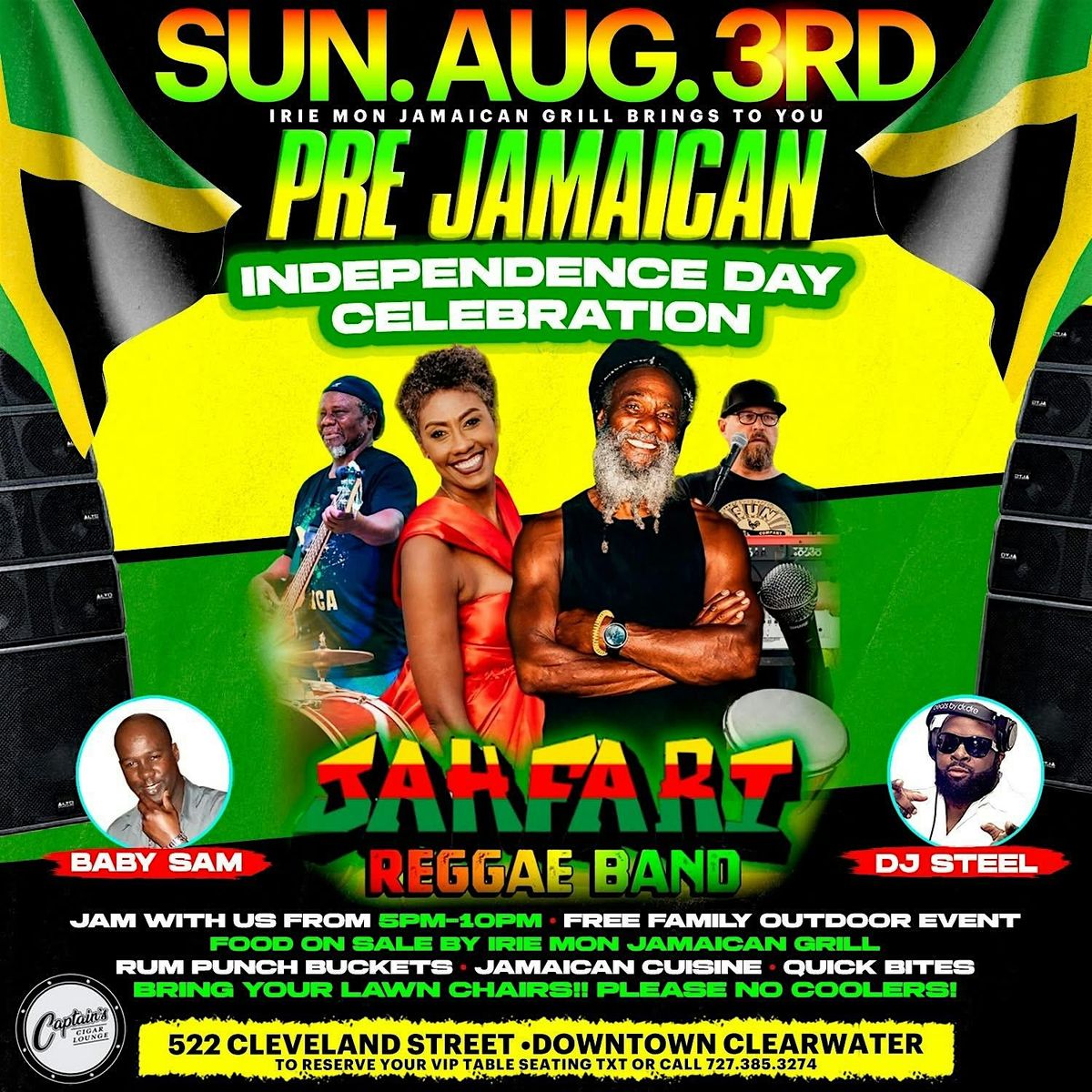 It's A Caribbean Block Party!  Live Music By Jahfari Reggae Band, 3 August | Event in Clearwater | AllEvents