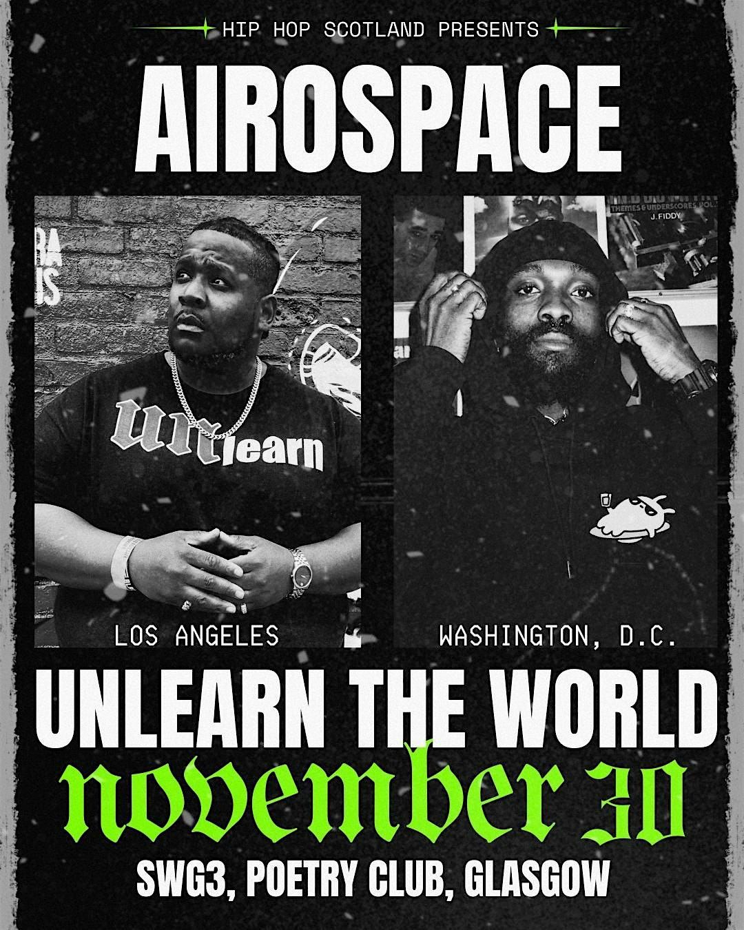 AIROSPACE & UNLEARN THE WORLD | GLASGOW, 30 November | Event in Glasgow | AllEvents