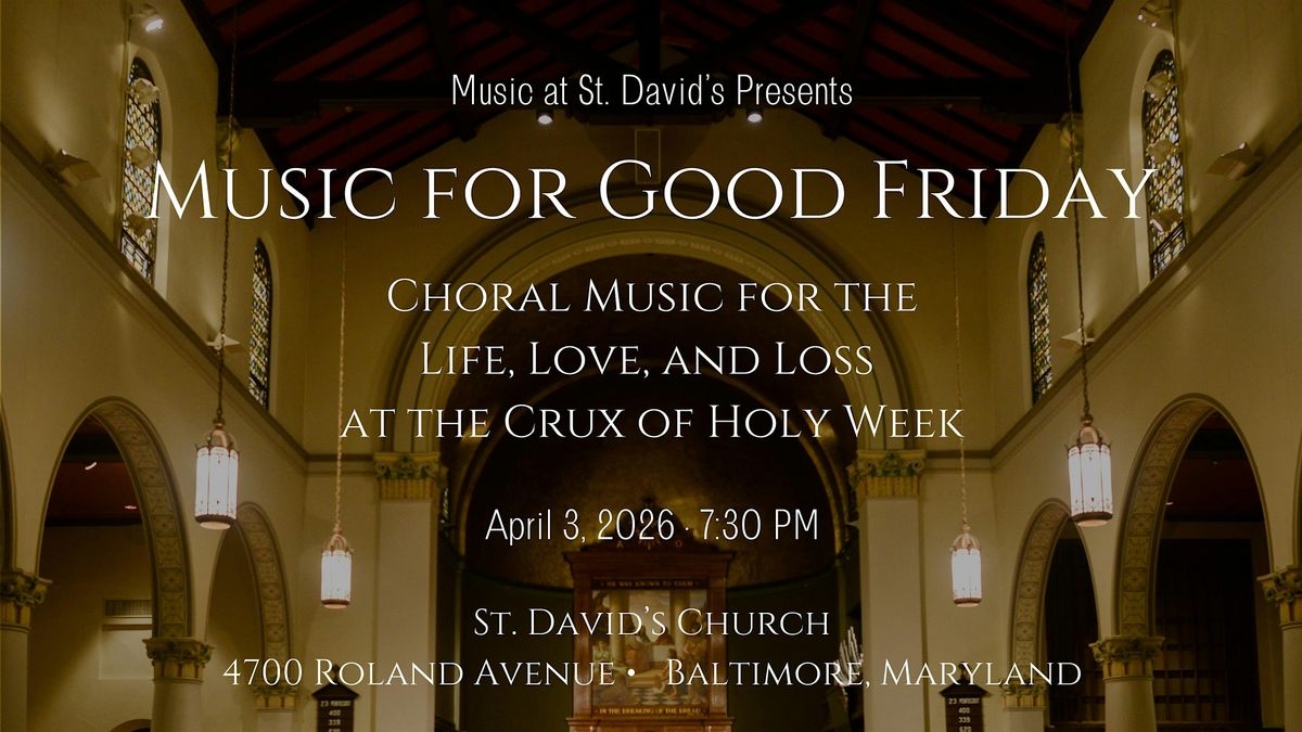 Music for Good Friday, 3 April | Event in Baltimore | AllEvents