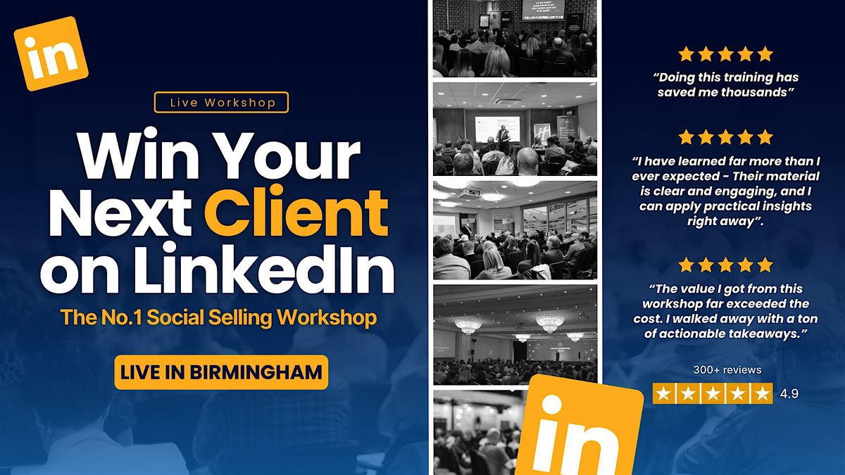 Win Your Next Client on LinkedIn - Live In Birmingham ALABAMA, 5 November | Event in Birmingham | AllEvents