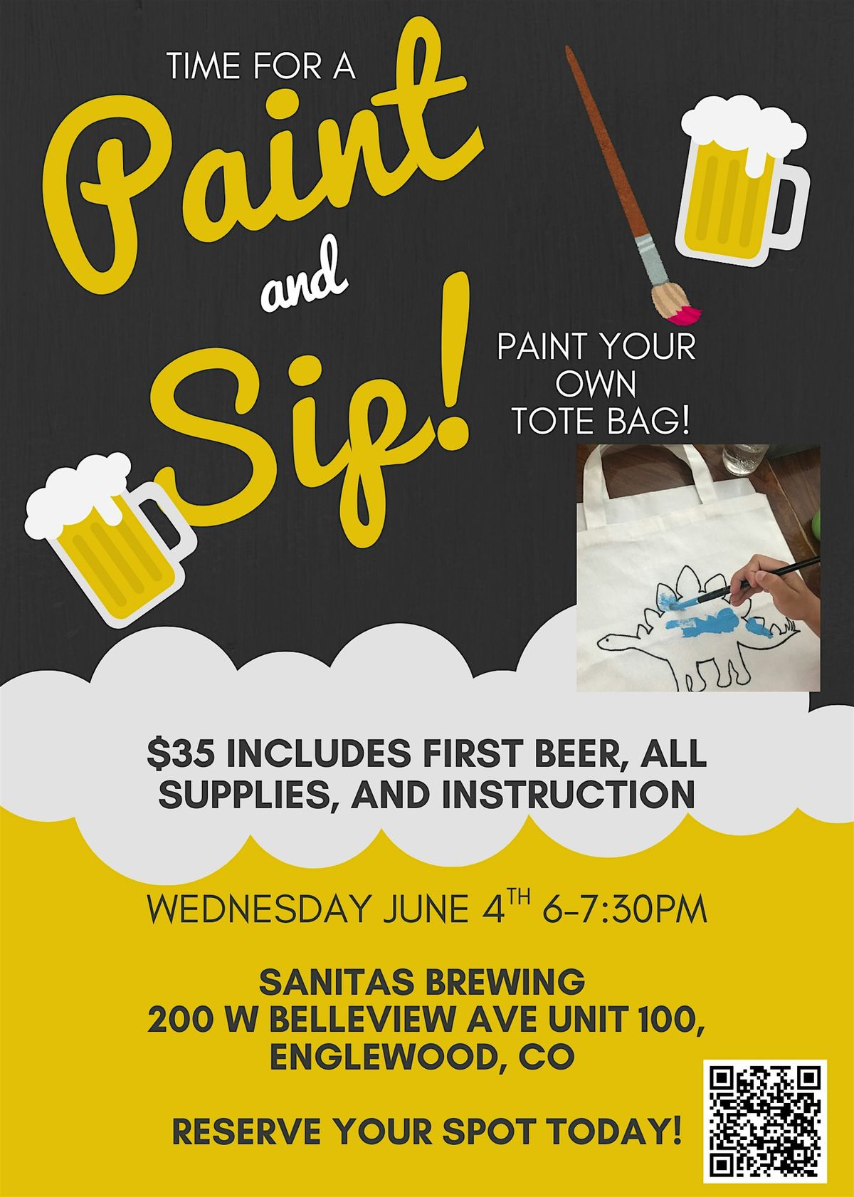 Paint and Sip Tote Bag Painting | Event in Englewood | AllEvents