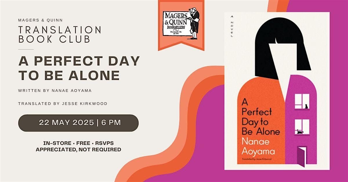 Translation Book Club - A Perfect Day to Be Alone, 22 May | Event in Minneapolis | AllEvents