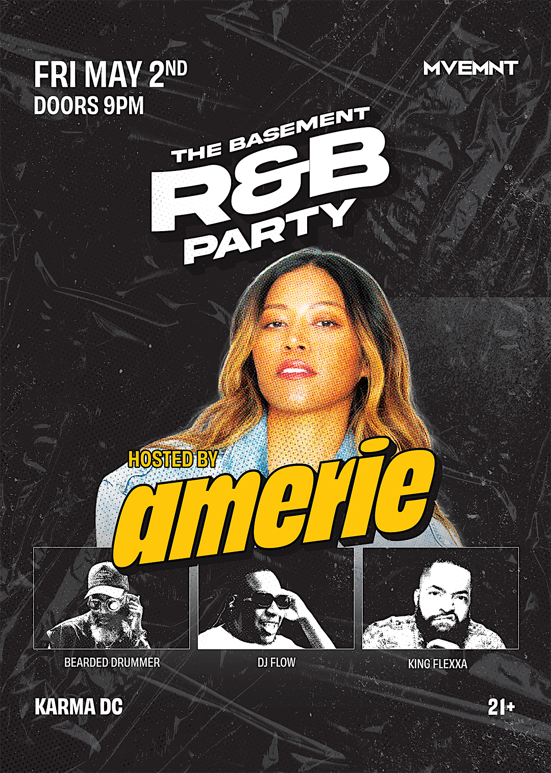 The Basement R&B Party  | Hosted By AMERIE, 2 May | Event in Washington | AllEvents
