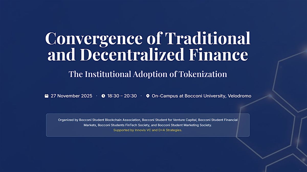 Convergence of Traditional and Decentralized Finance, 27 November | Event in Milano | AllEvents