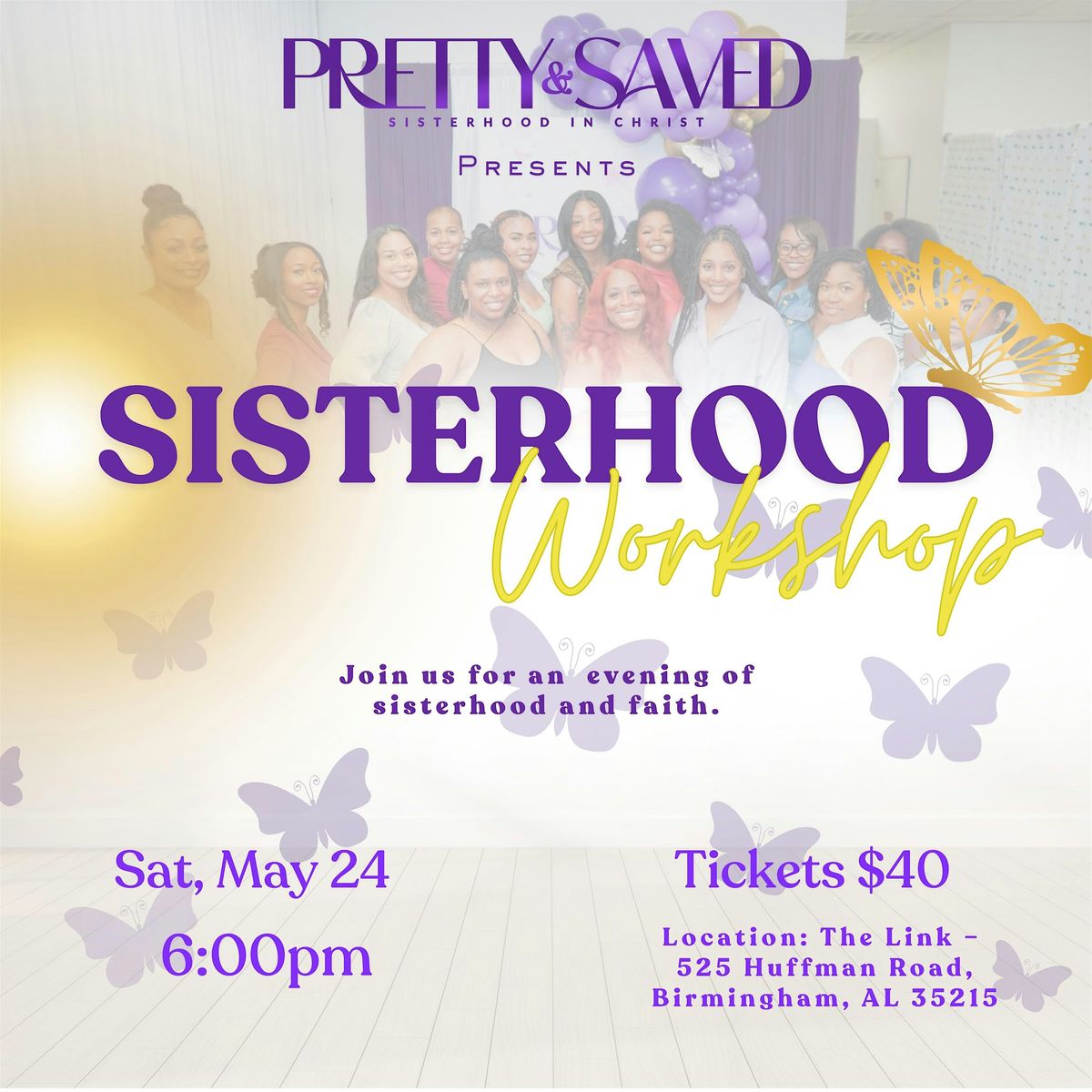Pretty and Saved Sisterhood in Sister | Sisterhood Workshop, 24 May | Event in Birmingham | AllEvents