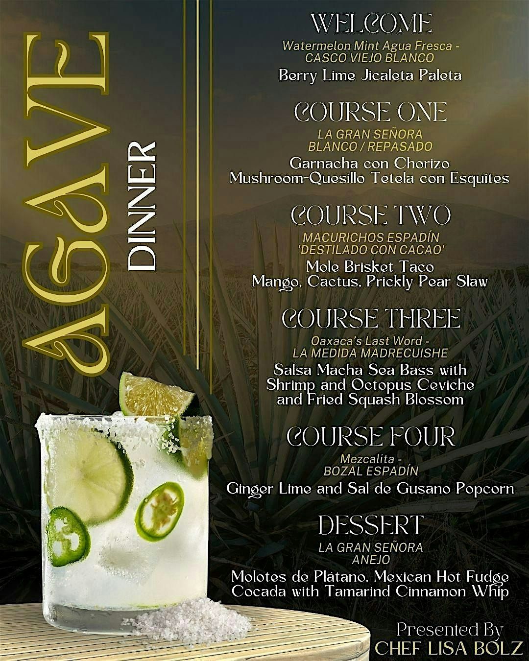 Agave & Ember - Agave Dinner Presented by The Lodge at Wilderness Ridge, 4 September | Event in Lincoln