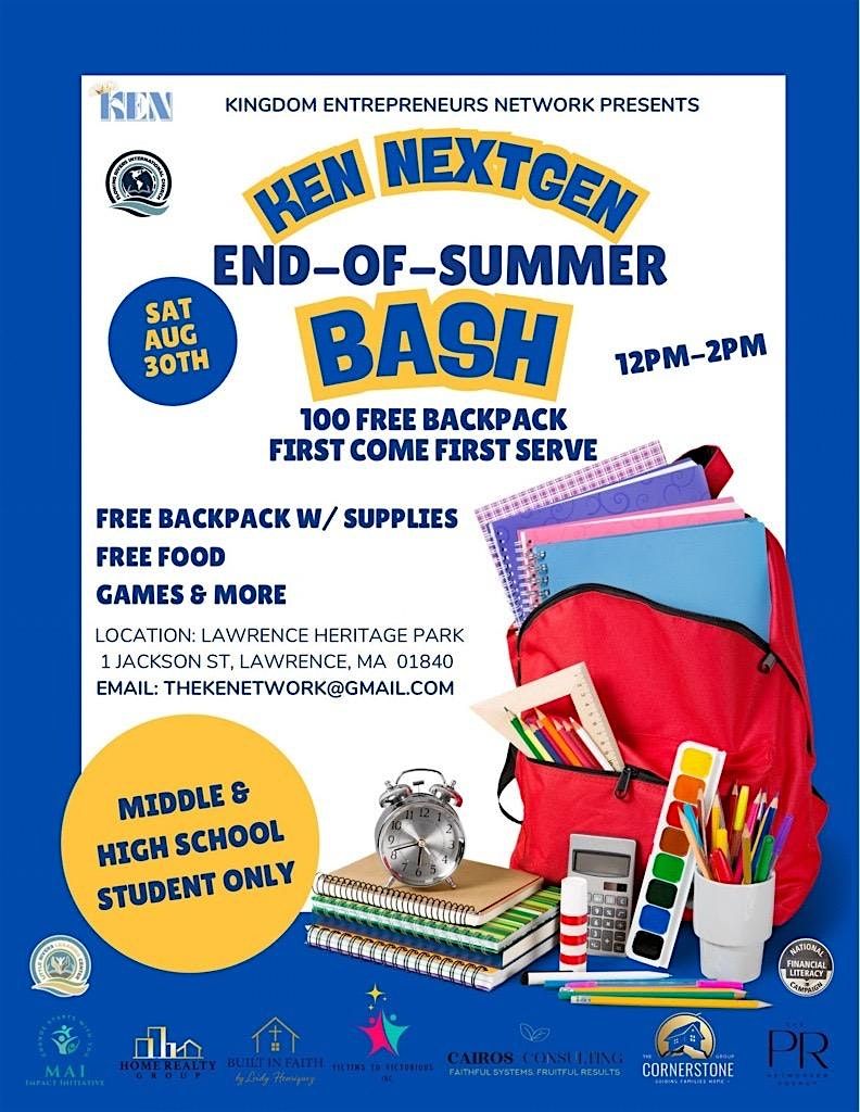KenNext Gen End of Summer Bash, 30 August | Event in Lawrence | AllEvents