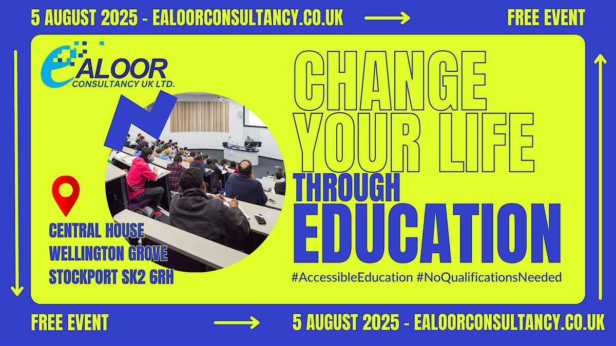 FUNDED studies with no qualifications needed!, 12 August | Event in Stockport | AllEvents