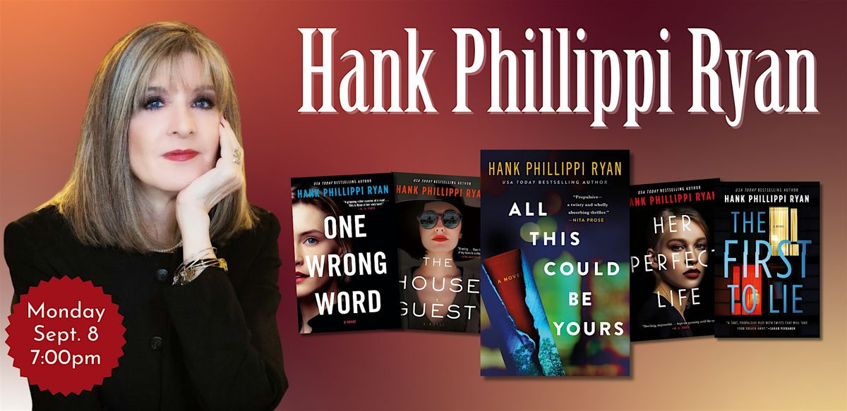 Hank Phillippi Ryan, 8 September | Event in Plainville | AllEvents