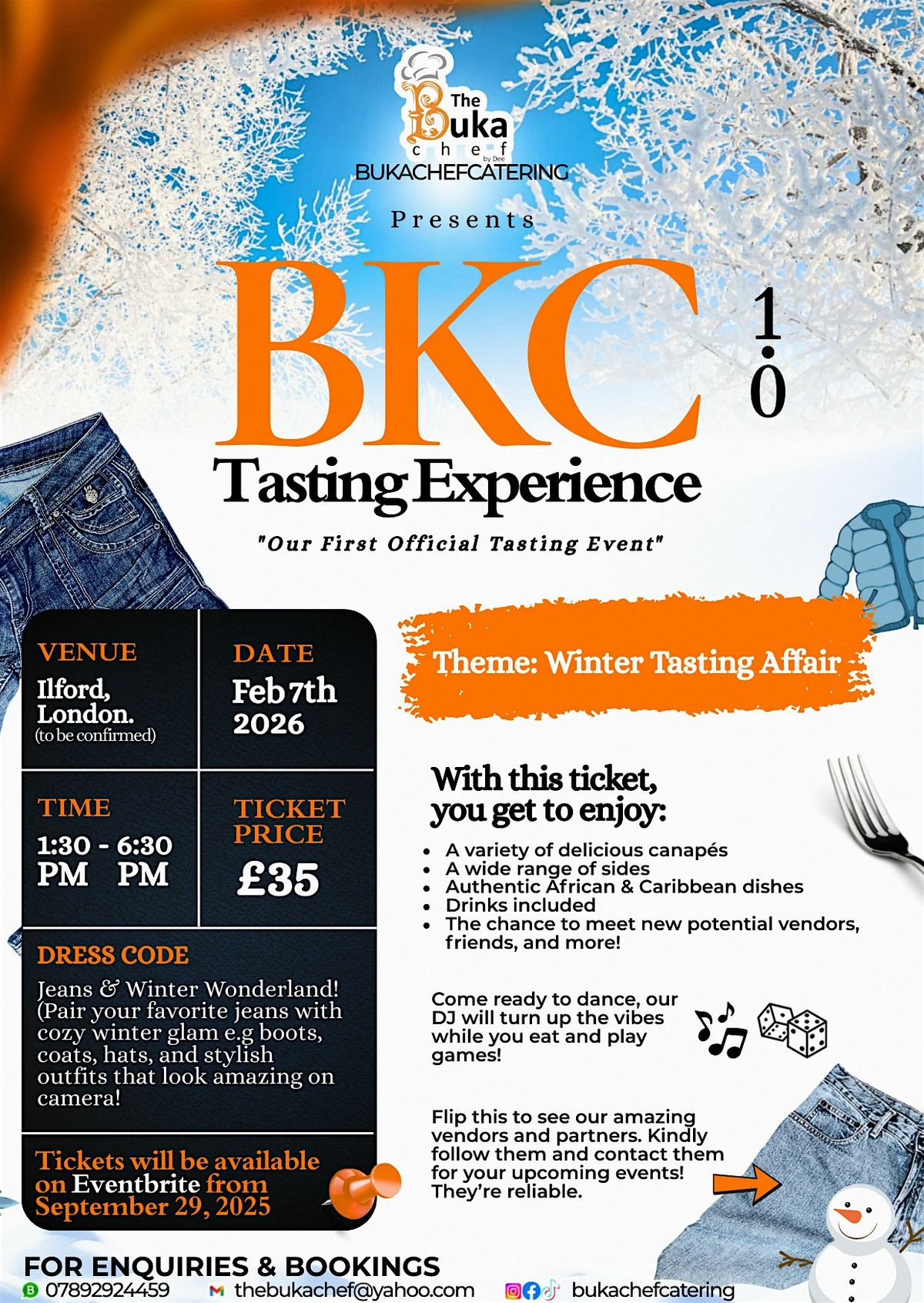 Bukachefcatering Food tasting party #WinterEdition, 7 February | Event in London | AllEvents
