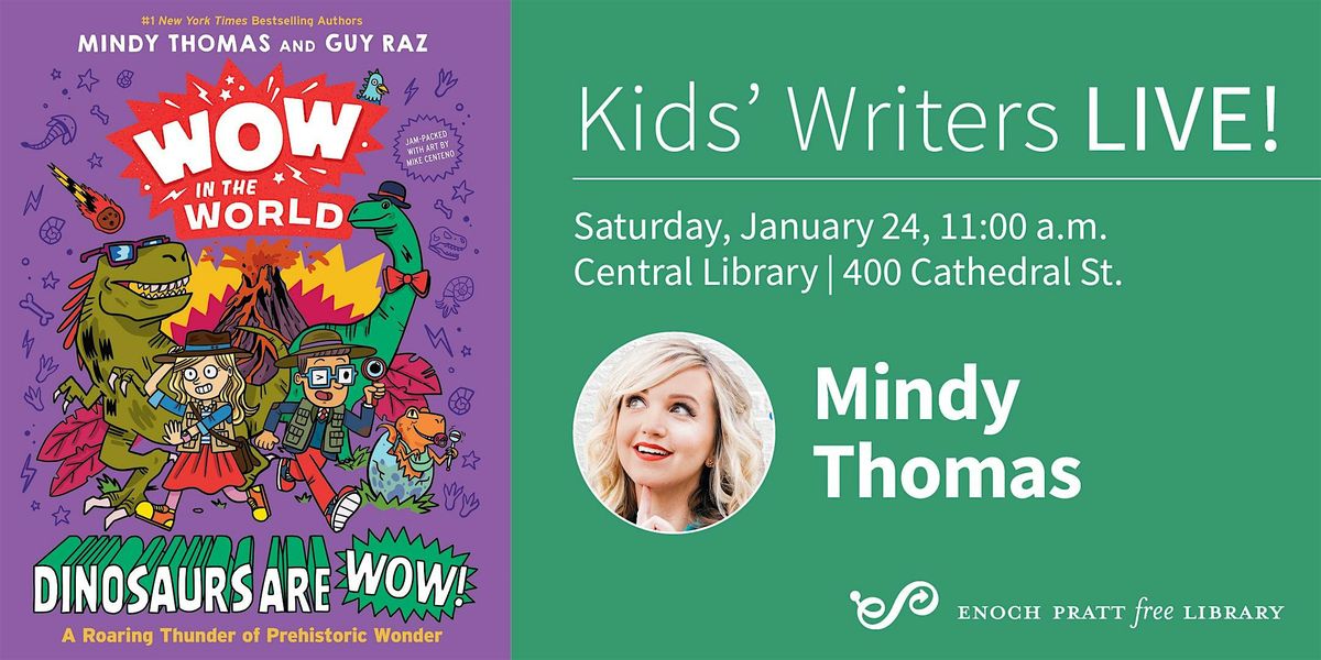 Mindy Thomas: "Wow in the World: Dinosaurs Are Wow!", 24 January | Event in Baltimore | AllEvents