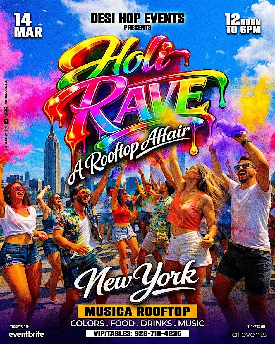 Blue Glove Presents: #1 OFFICIAL HOLI DAY RAVE 2026 | MUSICA ROOFTOP