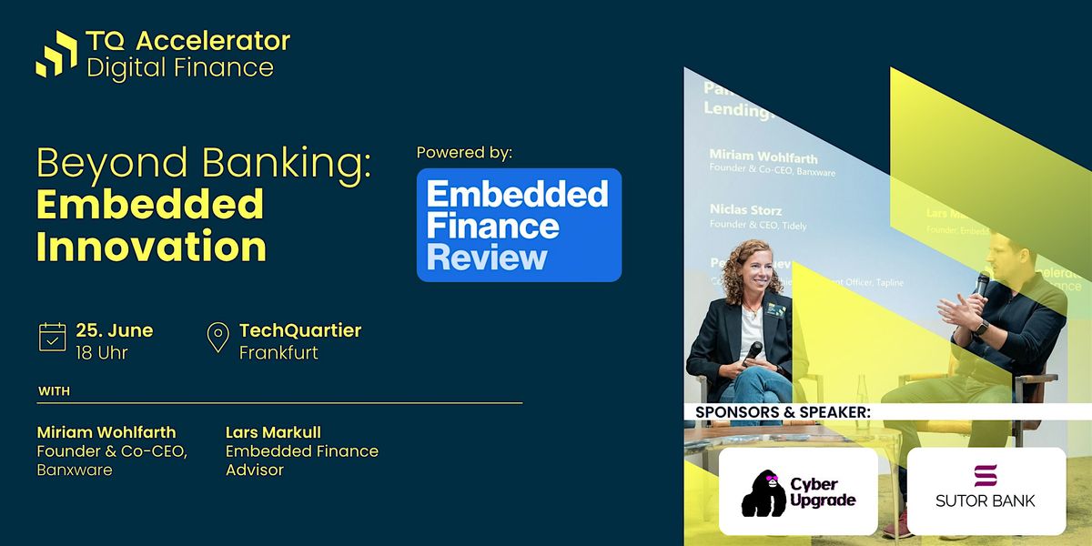 Beyond Banking:  Embedded Innovation, 25 June | Event in Frankfurt am Main | AllEvents