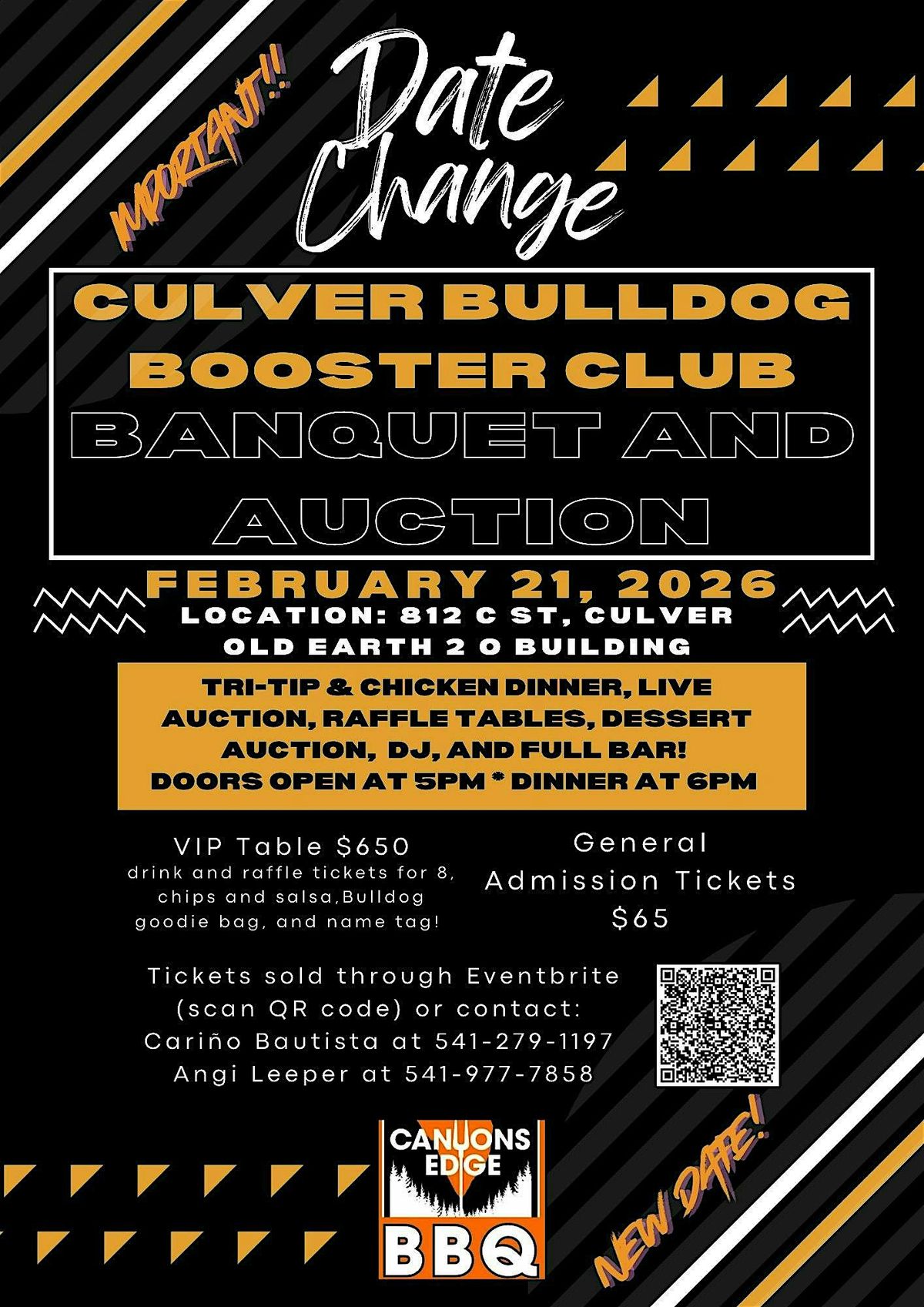 Culver Bulldog Booster Club Banquet and Auction