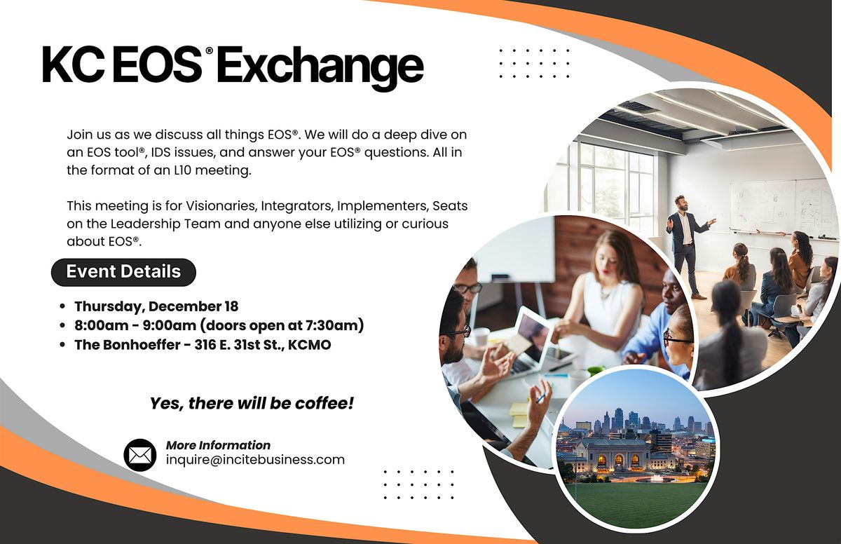 KC EOS® Exchange - December 2025, 18 December | Event in Kansas City | AllEvents
