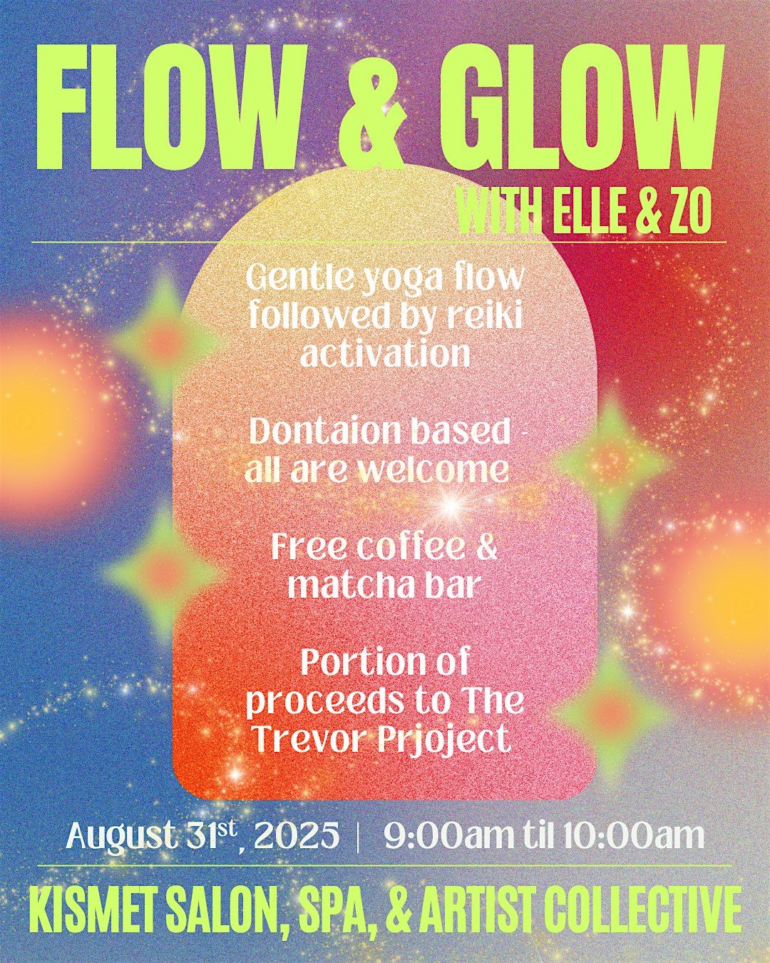 Kismet Glow + Flow with Elle and Zo!, 31 August | Event in Burbank | AllEvents