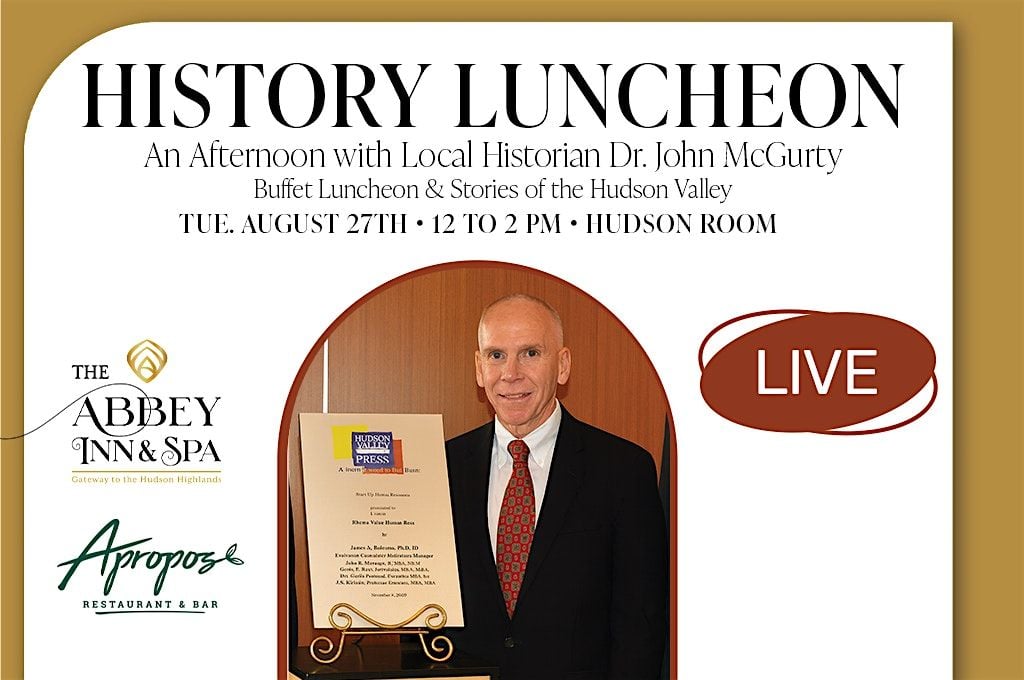 The Abbey Inn History Luncheon, 27 August | Event in Peekskill | AllEvents