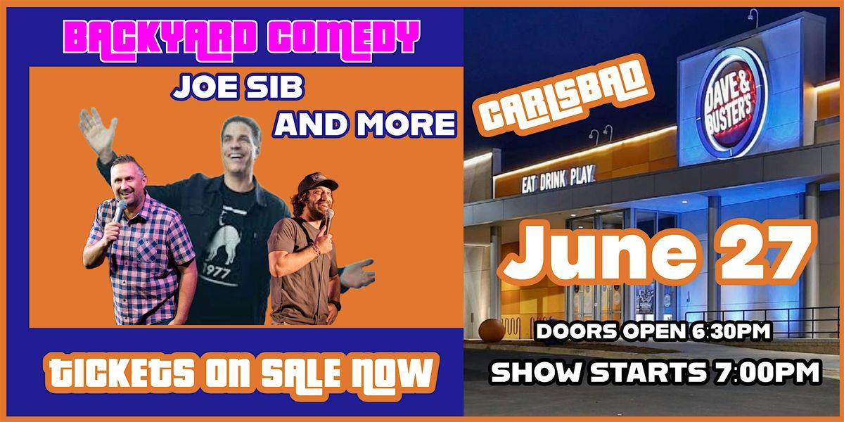 STAND-UP COMEDY NIGHT AT DAVE & BUSTERS IN CARLSBAD (NORTH COUNTY) June 27, 27 June | Event in Carlsbad