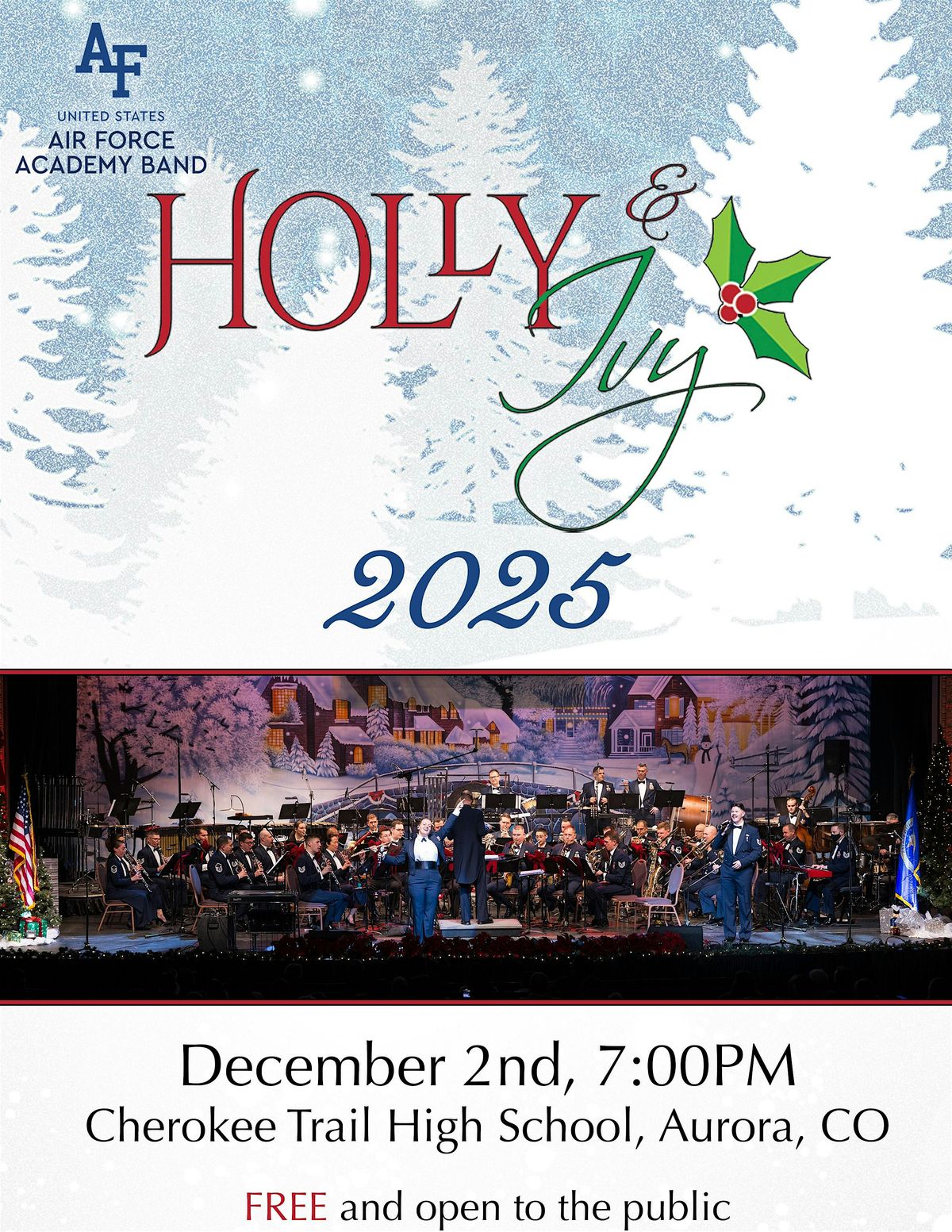 Experience Holly & Ivy: US Air Force Academy Band - Aurora, CO, 2 December | Event in Aurora | AllEvents