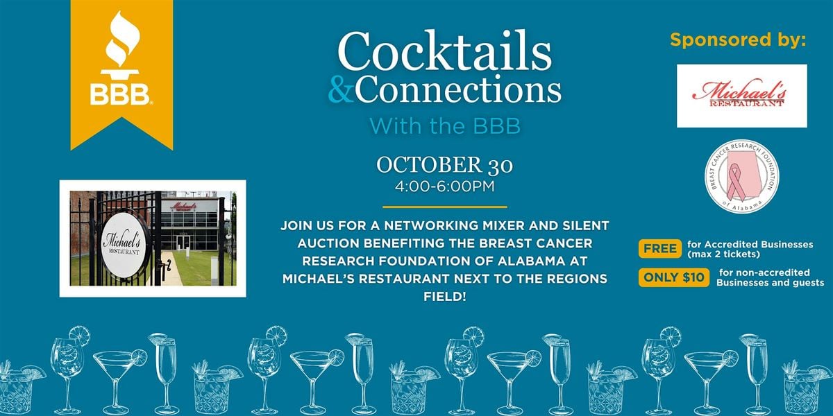 Cocktails & Connections, 30 October | Event in Birmingham | AllEvents