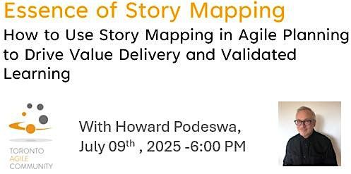 Essence of Story Mapping with Howard Podeswa, 9 July | Event in Toronto | AllEvents