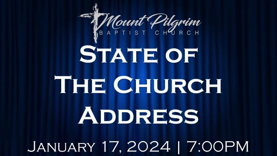 State of the Church Address by Pastor Ryan Perkins, 233 Barlow Rd
