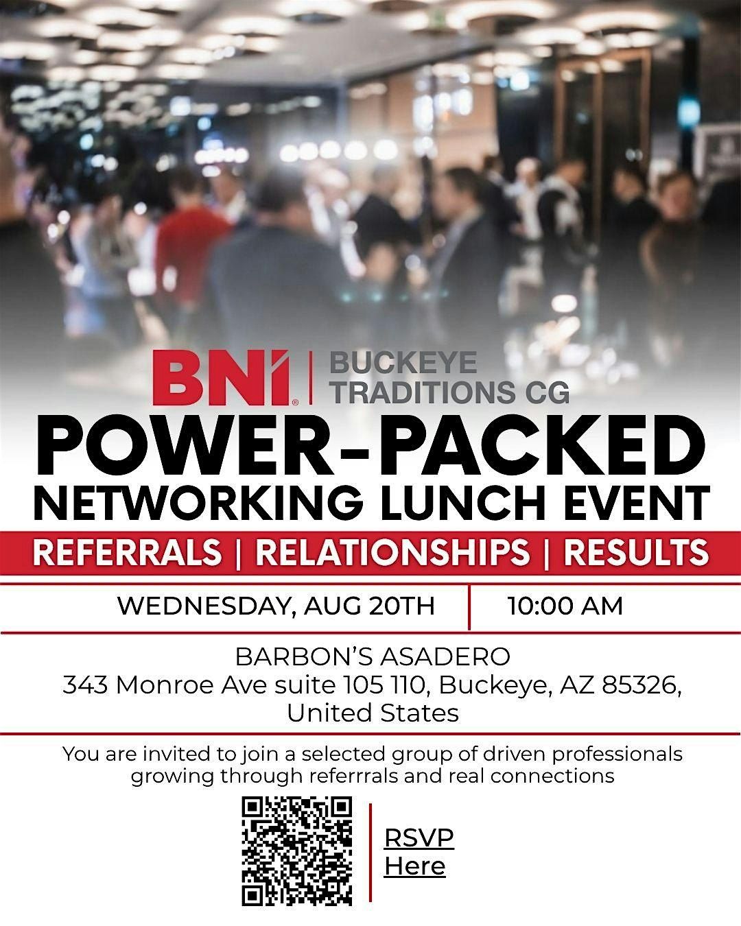 POWER PACKED NETWORKING EVENT, 20 August | Event in Buckeye | AllEvents