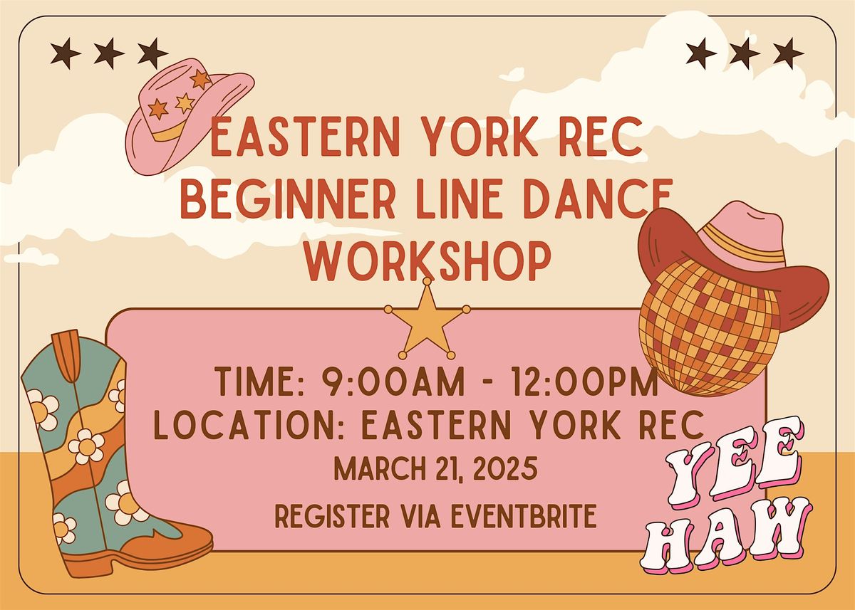 Eastern York Rec Beginner Line Dance Workshop, 21 March | Event in Wrightsville | AllEvents