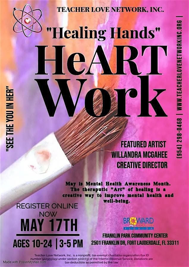 Healing Hands "HeART Work", 17 May | Event in Fort Lauderdale | AllEvents