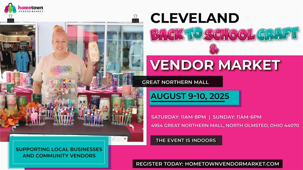 Cleveland Back To School Craft and Vendor Market, 9 August | Event in North Olmsted | AllEvents