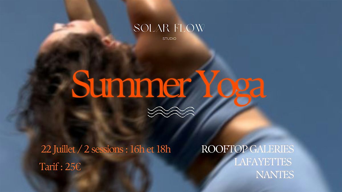ROOFTOP YOGA FLOW Galeries Lafayettes | Event in Nantes | AllEvents