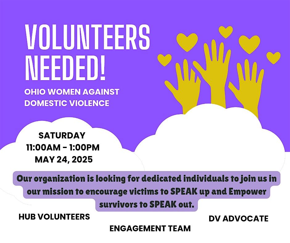OHWADV  VOLUNTEER SIGNUP, 24 May | Event in Columbus | AllEvents