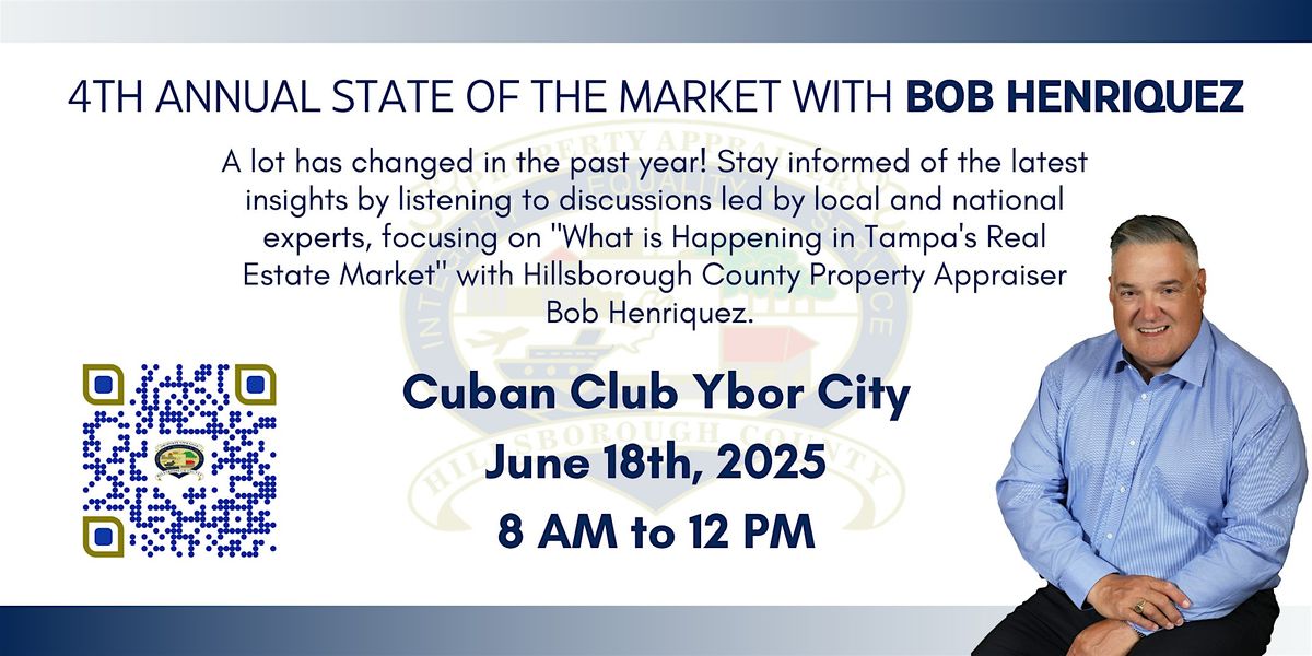 4th ANNUAL STATE OF THE MARKET WITH BOB HENRIQUEZ, 18 June | Event in Tampa | AllEvents