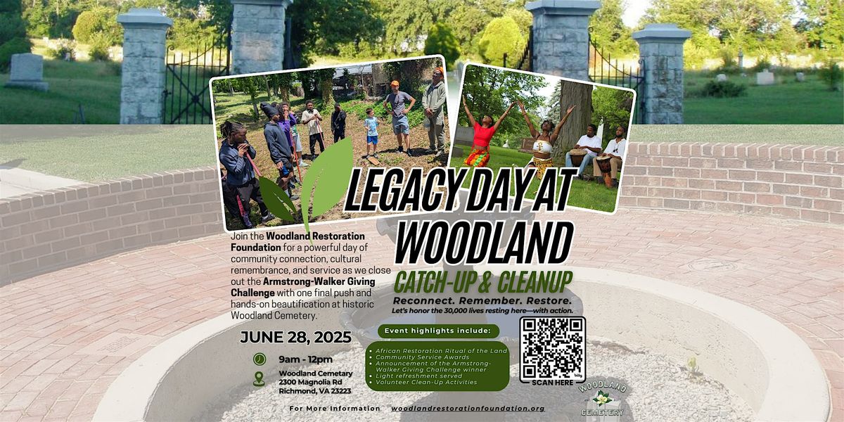Legacy Day at Woodland: Volunteer Day of Service Event at Woodland Cemetery | Event in Richmond | AllEvents