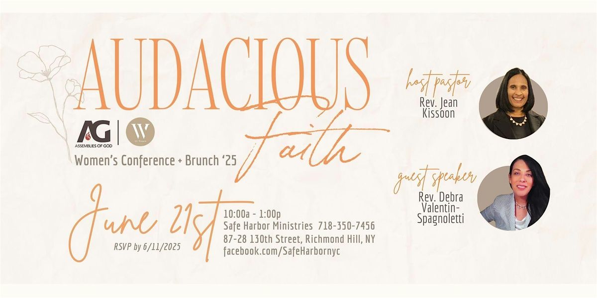 Audacious Faith / AG Women's Conference + Brunch 2025, 21 June | Event in Queens | AllEvents