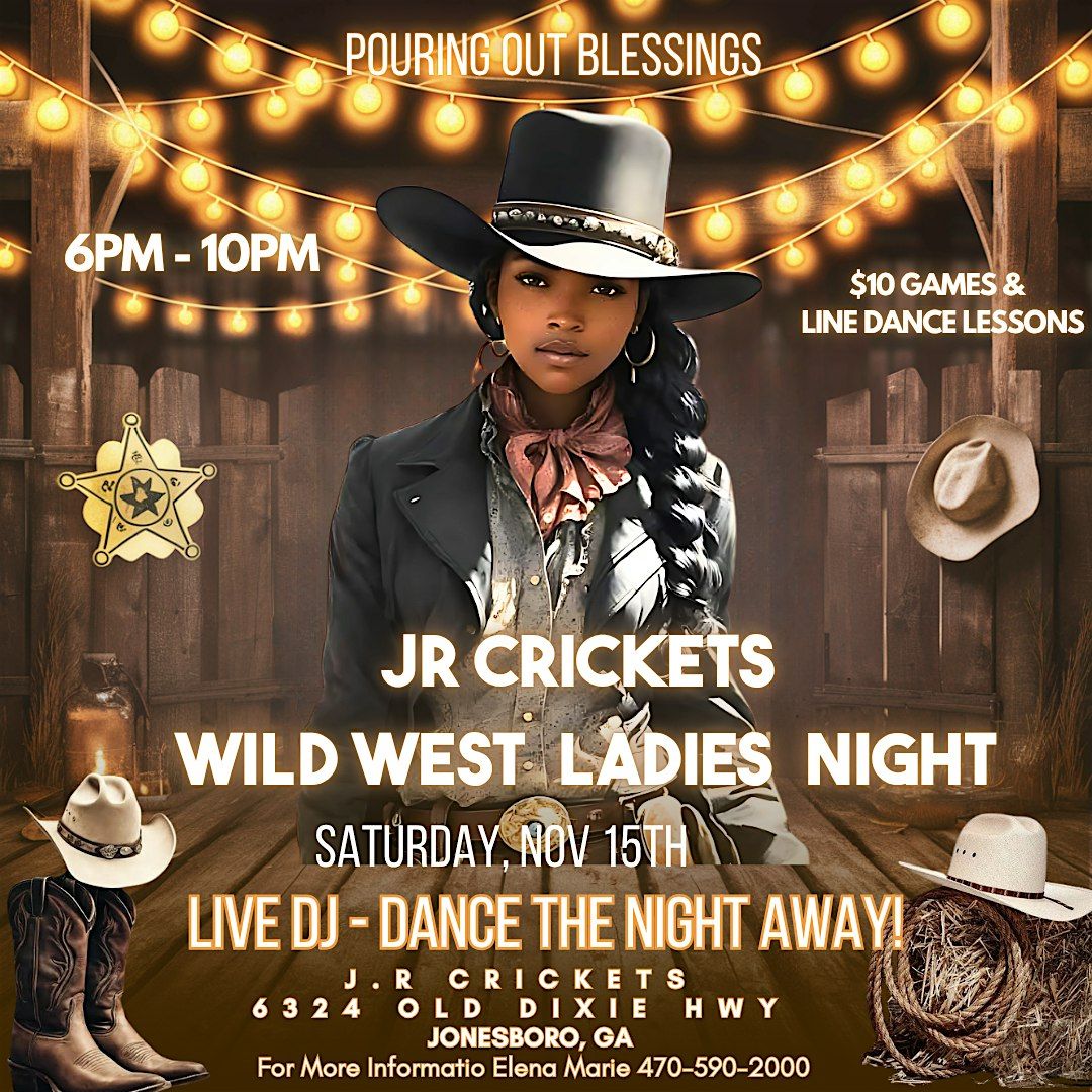 JR Crickets Wild West Ladies Night, 15 November | Event in Jonesboro | AllEvents