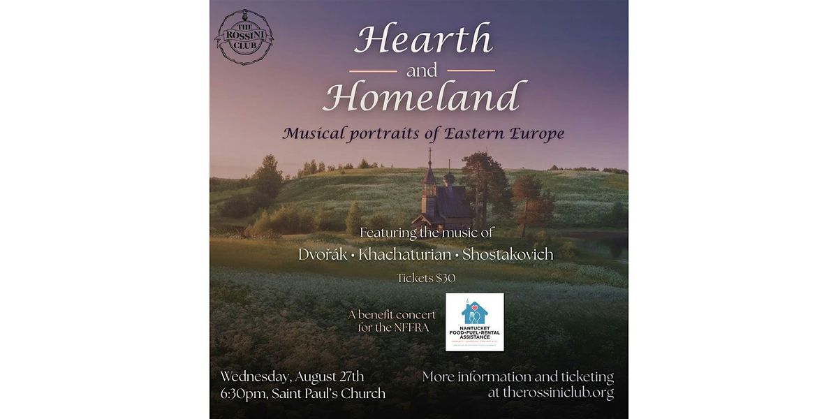 Hearth and Homeland – A Benefit Performance for Islanders in Need, 27 August | Event in Nantucket | AllEvents