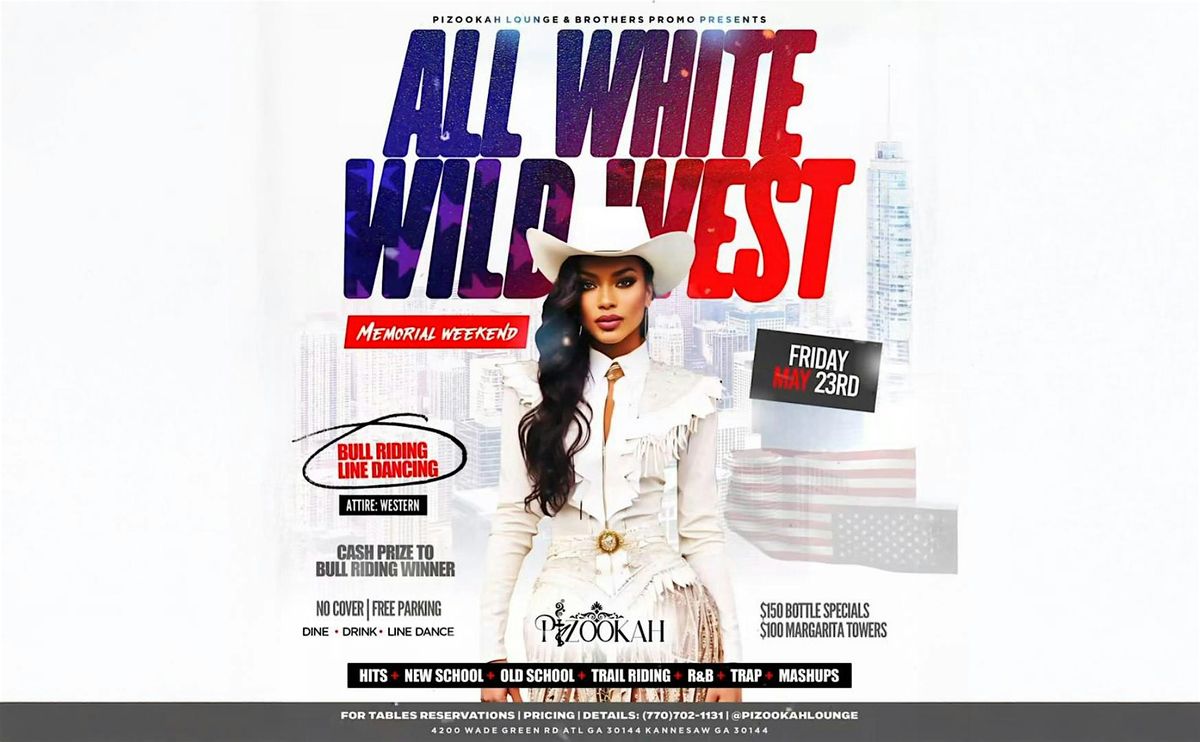 All White Wild West - Memorial Weekend, 23 May | Event in Kennesaw | AllEvents