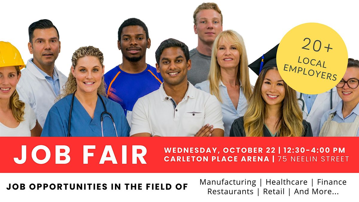 Annual Fall Job Fair, 22 October | Event in Carleton Place | AllEvents