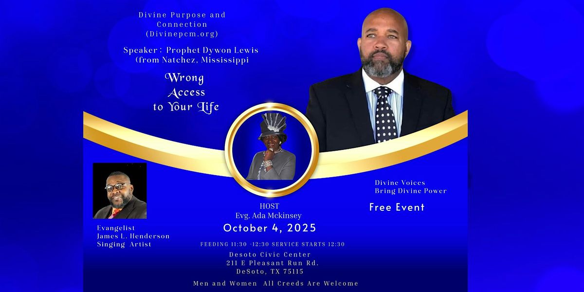 Divine Purpose and Connection Event   "Wrong Access To Your Life" Free Food, 4 October | AllEvents
