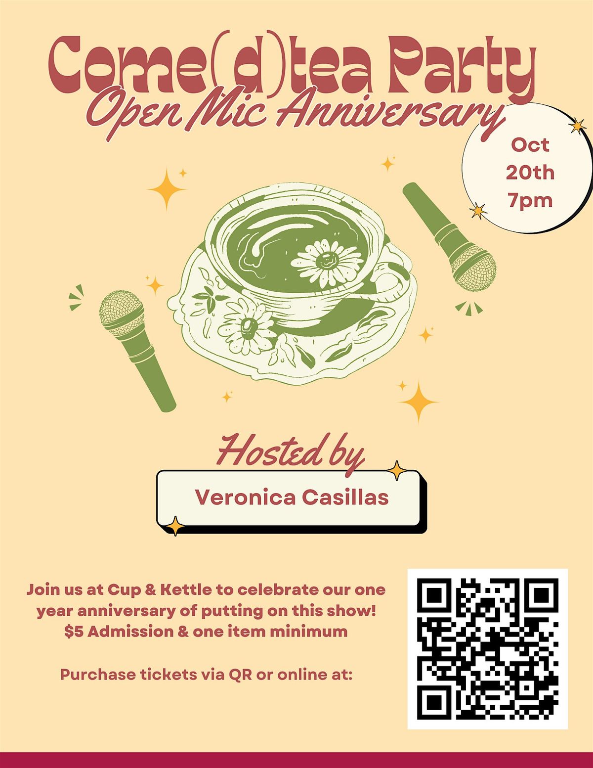 Comedtea Party Open Mic Anniversary, 20 October | Event in Bloomington | AllEvents