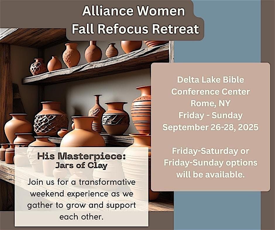 Northeastern District Alliance Women Fall Refocus Retreat, 26 September | Event in Rome | AllEvents