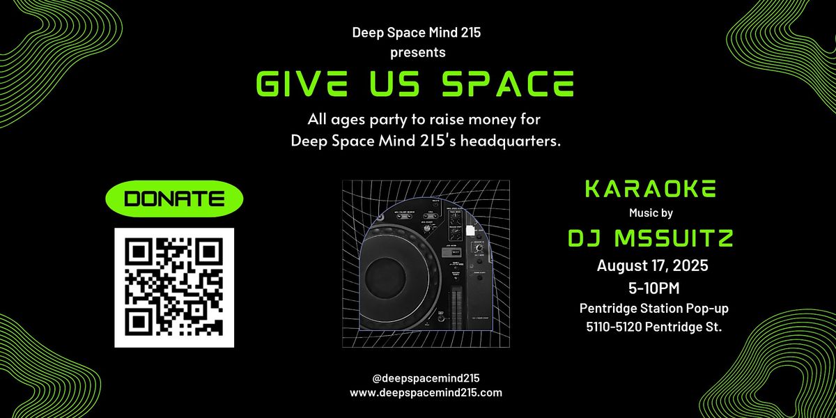 Give Us Space, 17 August | Event in Philadelphia | AllEvents