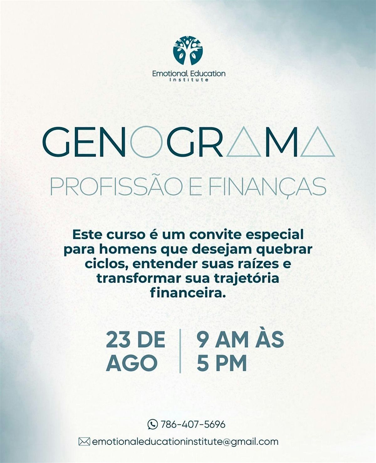 GENOGRAMA – PROFISSÃO E FINANÇAS, 23 August | Event in Orlando | AllEvents