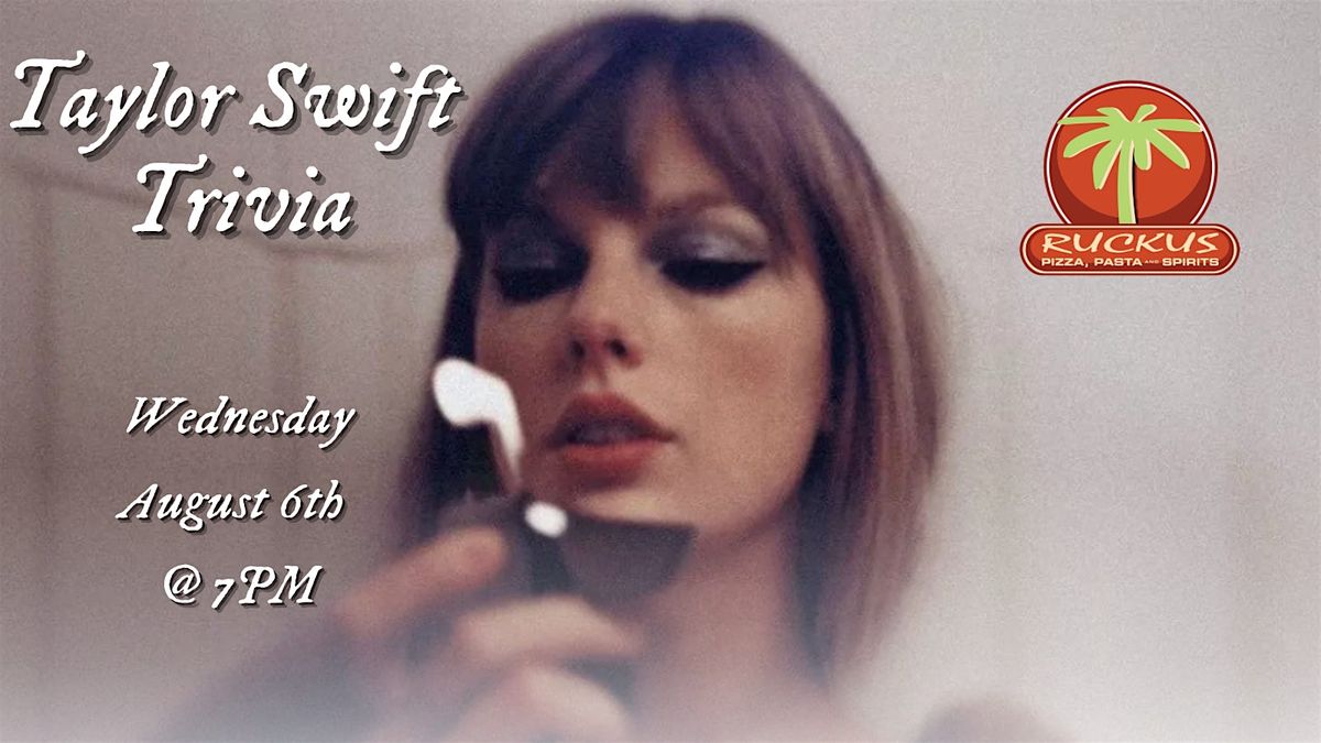 Taylor Swift Trivia at Ruckus Scratch Kitchen, 6 August | Event in Raleigh | AllEvents